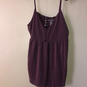 Soft Maroon Strap Top